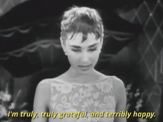 Grateful Actress Audrey Hepburn GIF