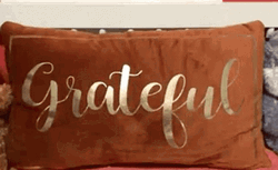 Grateful Embroidered Pillow GIF