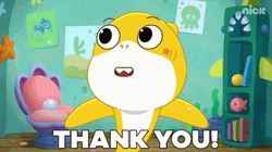 Grateful Yellow Baby Shark GIF