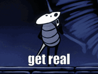 Grave With Flowers Saying Get Real GIF