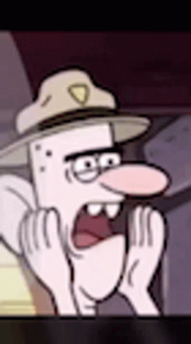 Gravity Falls Character In Hat And Glasses GIF