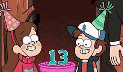 Gravity Falls Dipper And Mabel Happy 13Th Birthday GIF