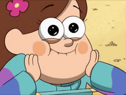 Gravity Falls Mabel Face Rection GIF