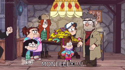 Gravity Falls Stealing Money GIF
