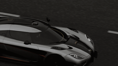 Gray And Black Sports Car With One GIF