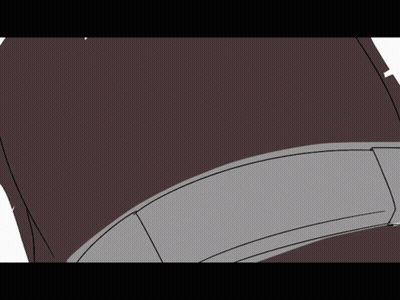 Gray And Brown Object With White Stripe GIF