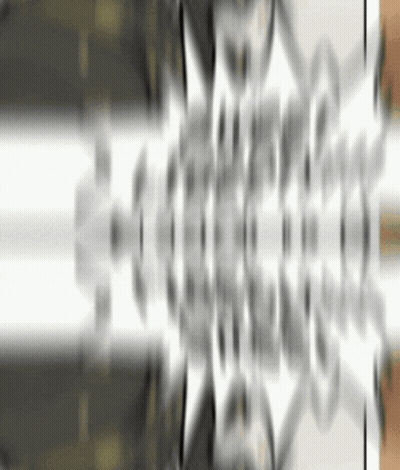 Gray And White Background With Reflection Of Person's Face GIF