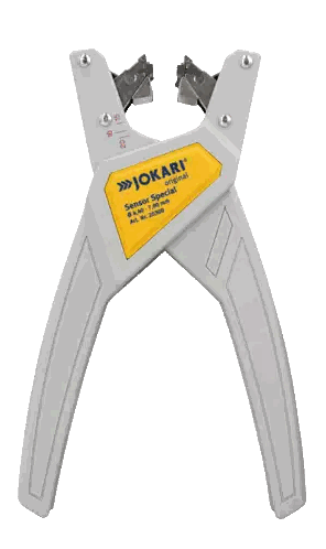 Gray And Yellow Wire Stripper Sticker