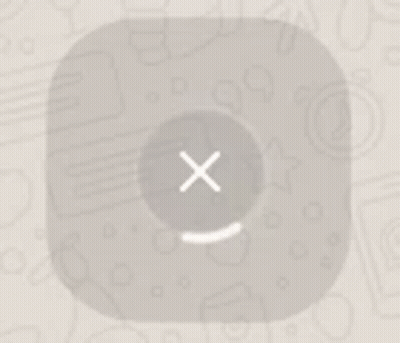 Gray App Icon With White X GIF