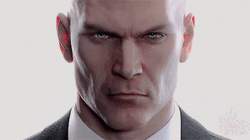 Gray Eyes Of Hitman GIF