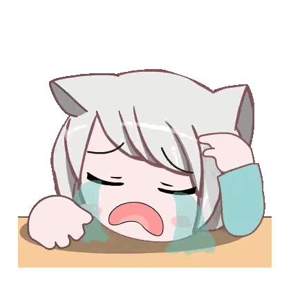 Gray Hair Big Eyes Sticker