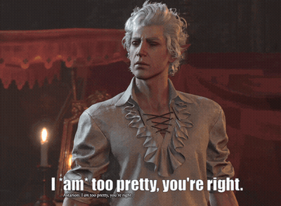 Gray Hair Man Says I Am Too Pretty You Are Right GIF
