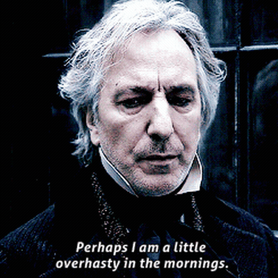 Gray Hair Man Says Perhaps I Am A Little Over Hasty In The Mornings GIF