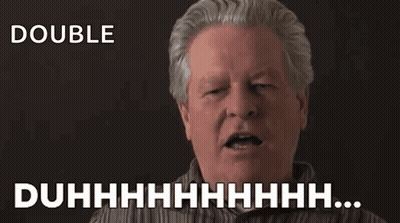 Gray Haired Man Funny Face Double Duhhhh GIF