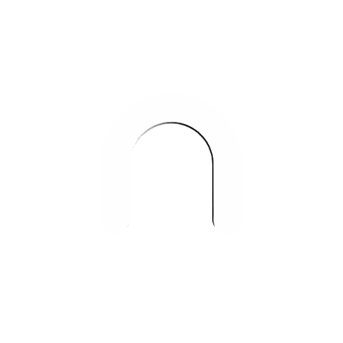 Gray Letter N Sticker