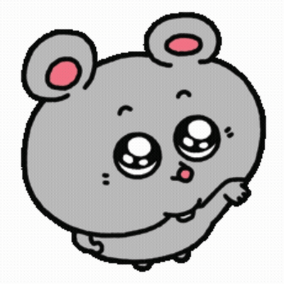 Gray Mouse With Big Eyes GIF