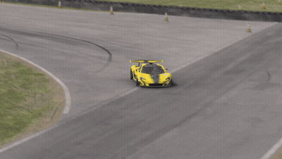 Gray Sports Car Driving GIF