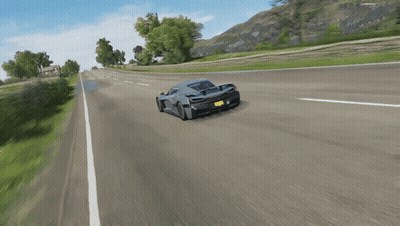 Gray Sports Car With License Plate A GIF