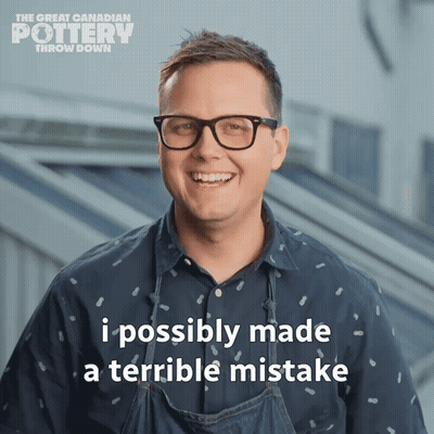 Great Canadian Pottery Throw Down Poster With Smiling Man GIF