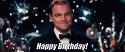 Great Gatsby Leonardo DiCaprio Happy Birthday GIF