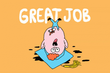 Great Job Meme Upside Down Happy Baby GIF