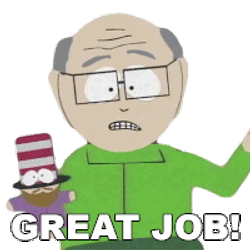 Great Job Mr Garrison Sticker GIF