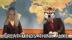 Great Minds Think Alike Funny Face Swap GIF