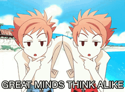 Great Minds Think Alike Kaoru Hitachiin GIF