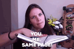 Great Minds Think Alike Same Page GIF