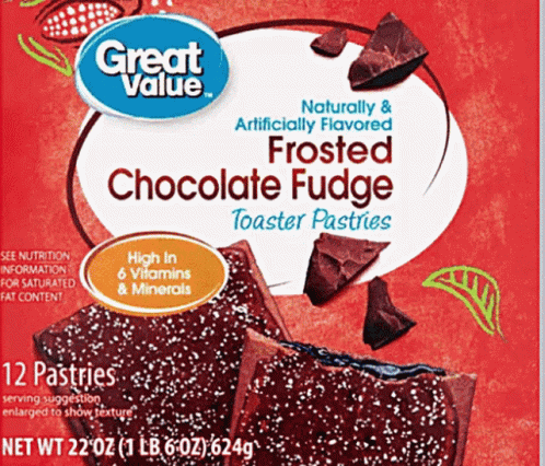 Great Value Chocolate Fudge Toaster Pastries GIF
