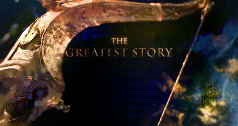 Greatest Story Poster With Statue GIF