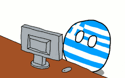 Greece Reading Email GIF