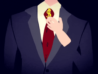 Greedy Boy Scratching Money Tie Ants Crawl GIF