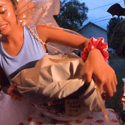 Greedy Girl Dress Up Fairy Getting Candies GIF