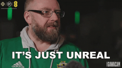 Green Adidas Bearded Man: It's Just Unreal GIF