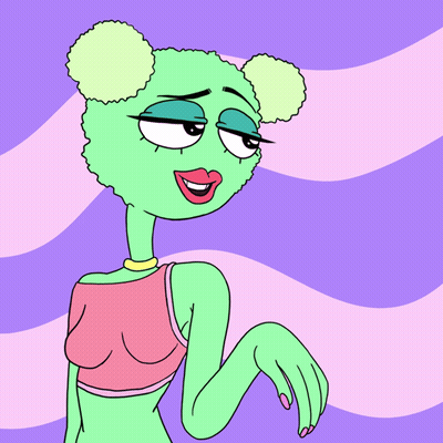 Green Alien Saying No Than GIF