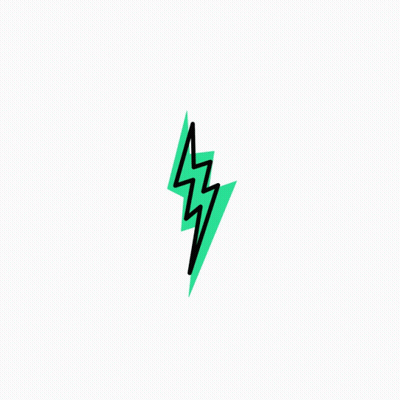 Green And Black Lightning Bolt GIF