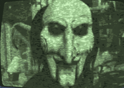 Green And Black Monster On Television GIF