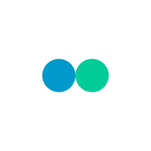 Green And Blue Circle Sticker