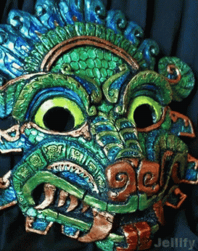 Green And Blue Mask Jellify GIF