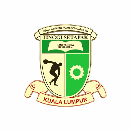 Green And Gold Shield With Man Throwing Ball Sticker