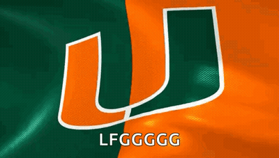 Green And Orange Flag With U GIF