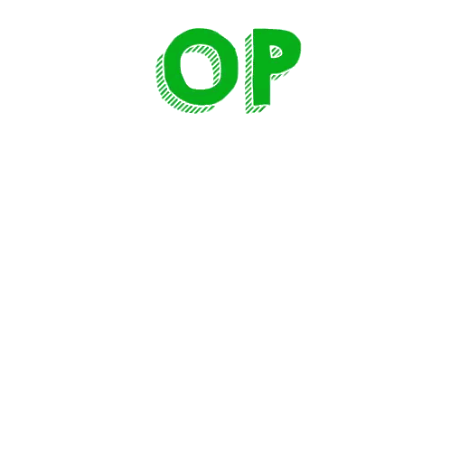 Green And Orange Letters Saying Op Zuur Noar Sticker