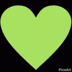 Green And Rainbow Heart