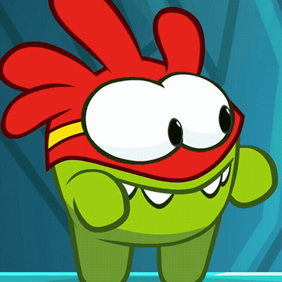 Green And Red Cartoon Character With Big Eyes And Red Hair GIF