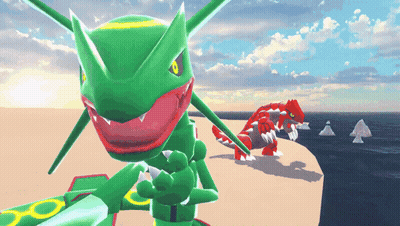 Green And Red Cartoon Character With Letter O On Sleeve GIF