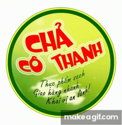 Green And Red Circle Saying Cha GIF