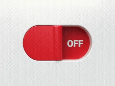 Green And Red Switch Saying On And No GIF