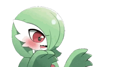 Green And White Cartoon Character With Red Heart Sticker