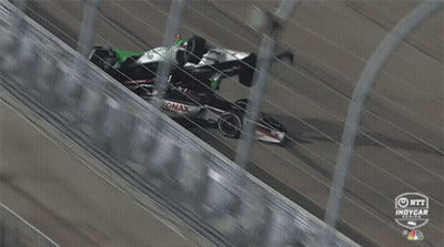 Green And White Race Car Number 86 GIF